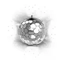 disco ball  tattoo design idea