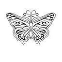 monarch butterfly tattoo design idea