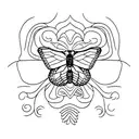monarch butterfly tattoo design idea