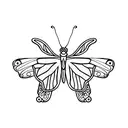 monarch butterfly tattoo design idea