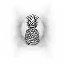 Pineapple tattoo design idea
