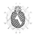 Pineapple tattoo design idea