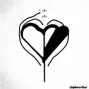 heartbreak  tattoo design idea