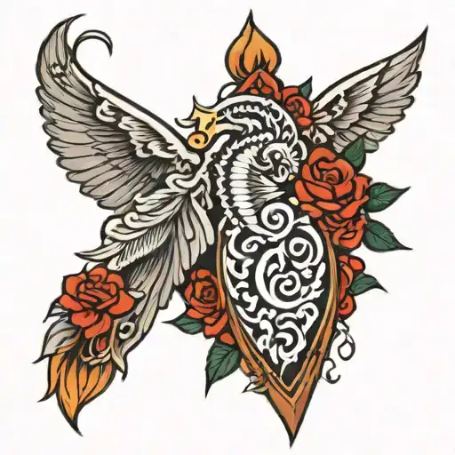 small tattoo on tricep for men, simple design tattoo design idea