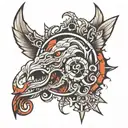 small tattoo on tricep for men, simple design tattoo design idea