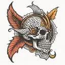 small tattoo on tricep for men, simple design tattoo design idea