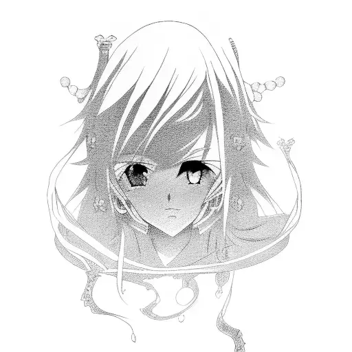 anime manga sleeve tattoo design idea