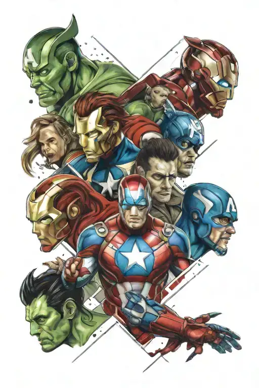 avengers tattoo design idea