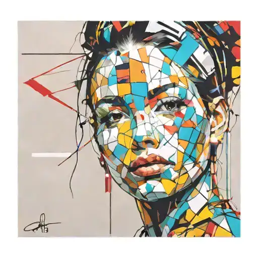 Vibrant and Expressive Graffiti Art Featuring a Multicolored Face  Wall Josef Kote,  Banksy tattoo design idea