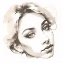 face portrait using Ink black street graffiti art on a textured paper vintage background inspired Banksy tattoo design idea