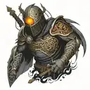 dark souls 3 eclipse tattoo design idea