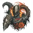 dark souls 3 eclipse tattoo design idea