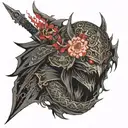 dark souls 3 eclipse tattoo design idea