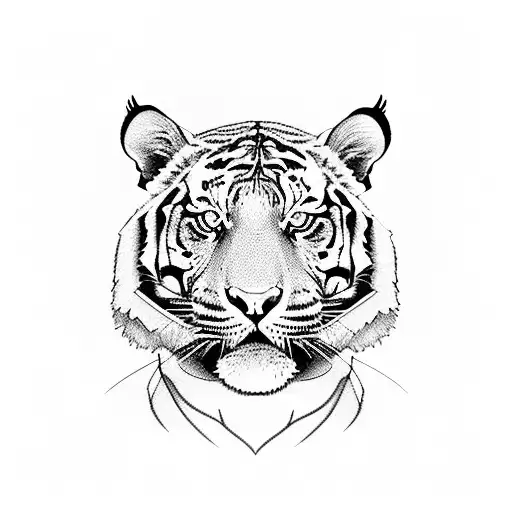 Tiger, pyramid, bmw tattoo design idea