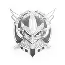 Combine elements from Hunter x Hunter and samurai tattoo design idea