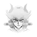 Combine elements from Hunter x Hunter and samurai tattoo design idea