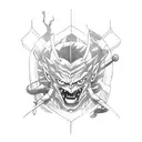 Combine elements from Hunter x Hunter and samurai tattoo design idea