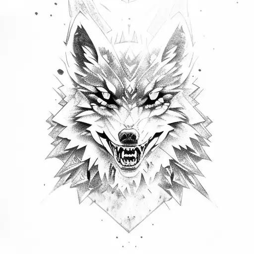 The witcher 3 wolf tattoo design idea