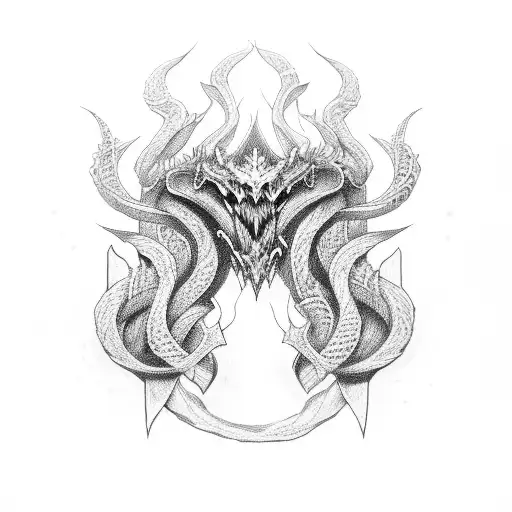 Nordic Hydra tattoo design idea