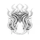 Nordic Hydra tattoo design idea