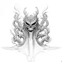 Nordic Hydra tattoo design idea