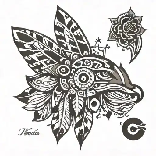 NATIVE AMERİCAN TOTEM india vancouver tattoo design idea