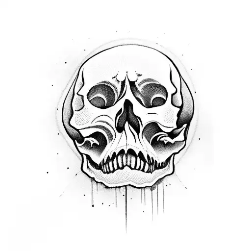 Design an abstract skull using intricate mandala patterns tattoo design idea