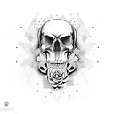 Skull Mandala tattoo design idea