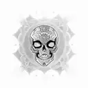 Skull Mandala tattoo design idea