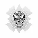 Skull Mandala tattoo design idea