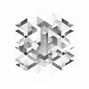 A geometric honeycomb pattern with a musical note hidden in the design tattoo design idea