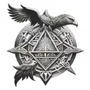 Sumerian symbols tattoo design idea