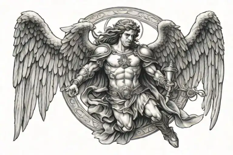 st Michael arch angel tattoo design idea