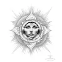 sun argentina tattoo design idea