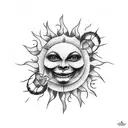 sun argentina tattoo design idea