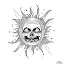 sun argentina tattoo design idea