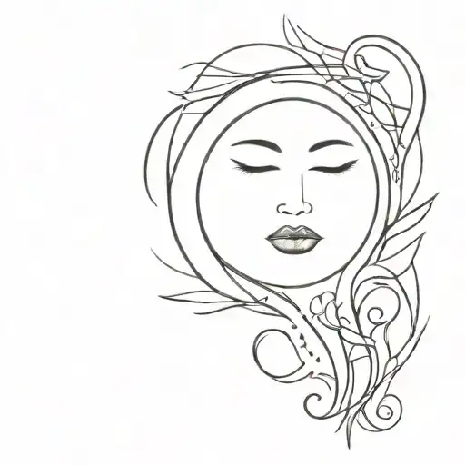 silence, change, rebirth tattoo design idea