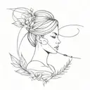 silence tattoo design idea