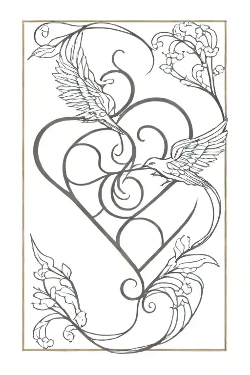 soulmate love eternal tattoo design idea