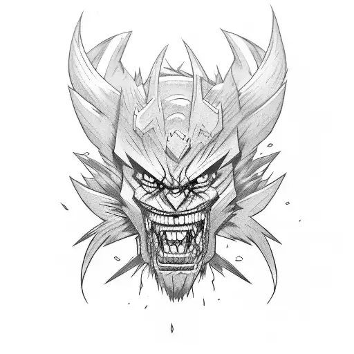 Gon freecss berserker transformation tattoo design idea