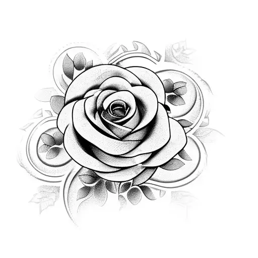a vine with the different stages of roses growing  tattoo design idea
