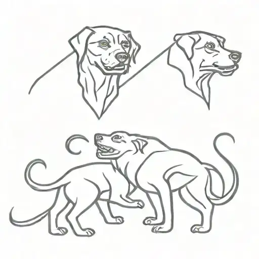 Cerberus tattoo design idea