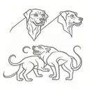 Cerberus tattoo design idea