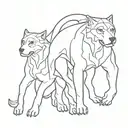 Cerberus tattoo design idea