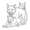 Cerberus tattoo design idea