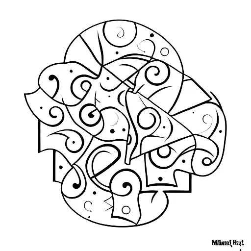Piezza puzzle tattoo design idea