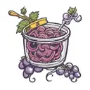 grape jam tattoo design idea