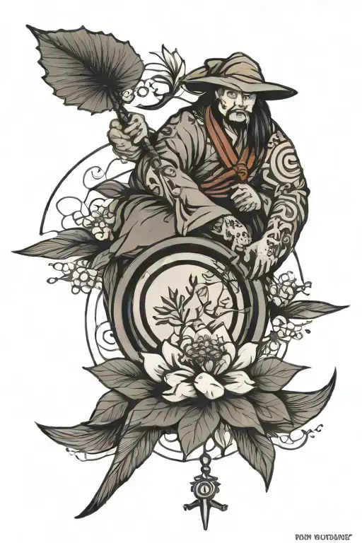 ikigai, onwards and upwards,  tattoo design idea