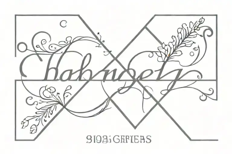 incorporate the date 01.16.23 into a sobriety tattoo tattoo design idea