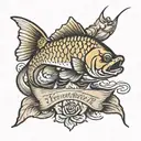 fishing memorial for uncle stephen  tattoo design idea